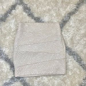 Champagne mini skirt